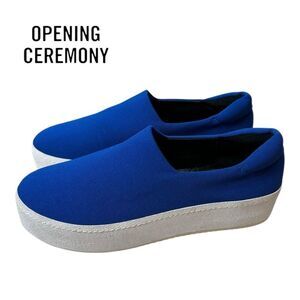 Opening Ceremony Slip On Platform Women's Cobalt Sneakers 41